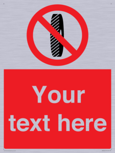 Custom Do Not Change Grinding Wheel Sign